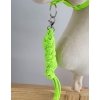 Halfter mit Anbindestrick aus Kordel A3 -neon-green