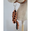 Set  für Hobby Horse: Die Halfter A3 mit schwarzer Pelz + Halfter aus Kordel - schwarz-ginger