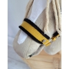 Set  für Hobby Horse: Die Halfter A3 mit schwarzer Pelz + Halfter aus Kordel - schwarz-honey yellow