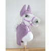 Decke für Hobby Horse mit Ohrenschützern - lila