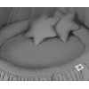 Babynest  und Kissen Set Anthrazit