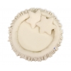 Set: Kinderzimmer Betthimmel + Rüschennestchen + Kissen - beige