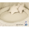 Set: Kinderzimmer Betthimmel + Rüschennestchen + Kissen - beige