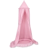 Set: Betthimmel für Mädchen Kinderzimmer + Rüschennestchen - rosa