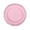 Set: Betthimmel für Mädchen Kinderzimmer + Rüschennestchen - rosa