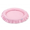 Set: Betthimmel für Mädchen Kinderzimmer + Rüschennestchen - rosa