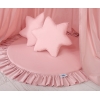 Set: Kinderzimmer Betthimmel + Spielmatte + Kissen - altrosa