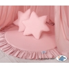 Set: Kinderzimmer Betthimmel + Spielmatte + Kissen - altrosa