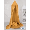 Set: Kinderzimmer Betthimmel + Spielmatte + Kissen - honiggelb