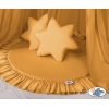 Set: Kinderzimmer Betthimmel + Spielmatte + Kissen - honiggelb
