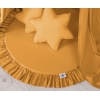 Set: Kinderzimmer Betthimmel + Spielmatte + Kissen - honiggelb