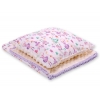 Set: Wendedecke doppelseitig + Kissen -  Ballerinen lila