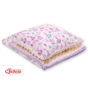 Set: Wendedecke doppelseitig + Kissen -  Ballerinen lila