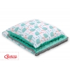 Set: Wendedecke doppelseitig + Kissen -  Igel minze