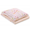 Set: Wendedecke doppelseitig + Kissen - Bäume beige