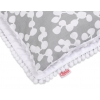 Set: Wendedecke doppelseitig + Kissen - Bubbles grau