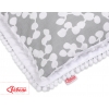 Set: Wendedecke doppelseitig + Kissen - Bubbles grau