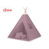 MEGA Set: Teepee Kinderspiel-Zelt+ Spielmatte+ Kissen + Schmuckfedern GRATIS! - Pastellviolett