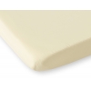 Spannbettlaken aus Baumwolle 120x60cm creme