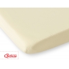 Spannbettlaken aus Baumwolle 120x60cm creme