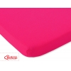 Spannbettlaken aus Baumwolle 120x60cm dunkel rosa