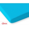 Spannbettlaken aus Baumwolle für Baby- und Kinderbetten 140x70cm türkis