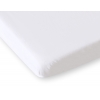 Spannbettlaken aus Baumwolle für Babybetten Baumwolle 140x70cm weiß