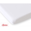 Spannbettlaken aus Baumwolle für Babybetten Baumwolle 140x70cm weiß