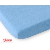 Spannbettlaken aus Frottee 120x60cm - Blau