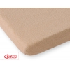 Spannbettlaken aus Frottee 120x60cm - hellbraun