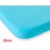 Spannbettlaken aus jersey für Babybett 140x70cm - turquoise