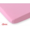 Spannbettlaken aus jersey - rosa