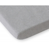 Spannbettlaken Babybett aus Frottee 120x60cm - Grau