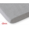 Spannbettlaken Babybett aus Frottee 120x60cm - Grau