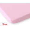 Spannbettlaken für Babybetten 140x70cm aus Baumwolle rosa