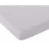 Spannbettlaken für Kinderbett 140x70cm Baumwolle grau
