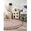 Spielmatte Beige rund 105x105 cm VELVET