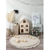 Spielmatte rund 105x105 cm VELVET Creme
