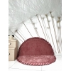 Bodenspielmatte Altrosa rund 105 cm