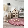 Spielmatte VELVET Altrosa rund 105x105