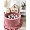 Spielmatte VELVET Altrosa rund 105x105