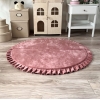 Spielmatte VELVET Altrosa rund 105x105