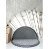 Spielmatte VELVET Grau rund 105x105