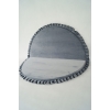 Spielmatte VELVET Grau rund 105x105
