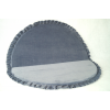 Spielmatte VELVET Grau rund 105x105