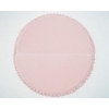 Spielmatte VELVET Puderrosa rund 105x105