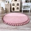 Bodenmatte für Babys aus rosa Samt Veltet