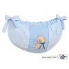 Spielzeugtasche - Bär mit Schleife blue