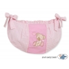 Spielzeugtasche - Bär mit Schleife rosa