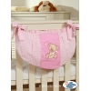 Spielzeugtasche - Bär mit Schleife rosa